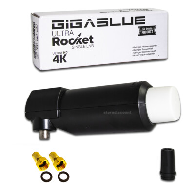Gigablue Ultra Rocket Single 1 (einzelner Ausgang) LNB LNC 0,1dB Full HD SAT LMB