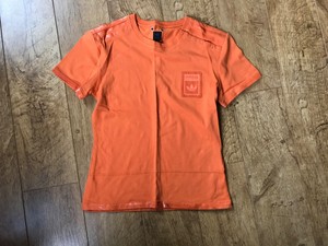 orange adidas shirt women's