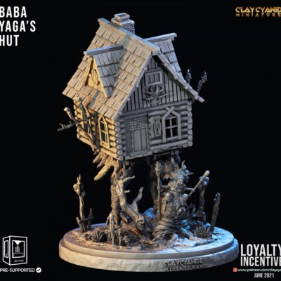 Baba Yaga's Hut by Clay Cyanide | D&D | DnD | Pathfinder | Print on Demand