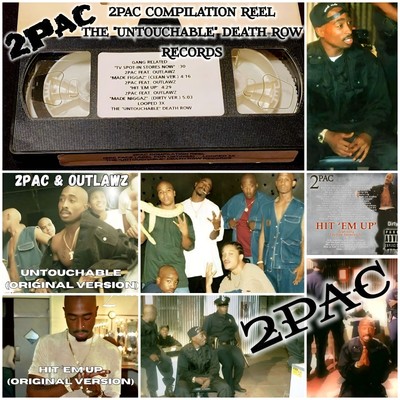 Tupac Shakur  2PAC COMPILATION REEL THE ''UNTOUCHABLE'' DEATH ROW RECORDS VHS TAPE