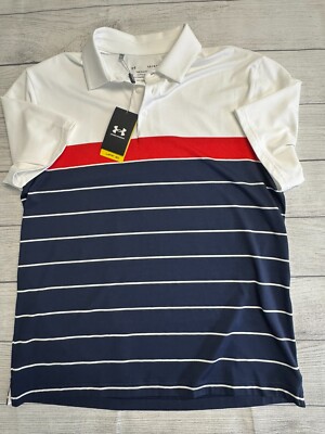 Under Armour Golf Polo Shirt Mens Large New Playoff Pop Top MSRP $80