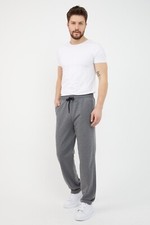 COMEOR Men's Thin Breathable Cotton Straight Leg Jogging Pants, Long Sweatpants