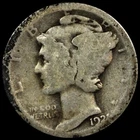 1921 Mercury Dime G+ Good Condition KEY DATE COIN Hole Filler A678