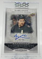 2019-20 Upper Deck UD Clear Cut MARK STONE #EE-ST Autograph Endorsements 86/99