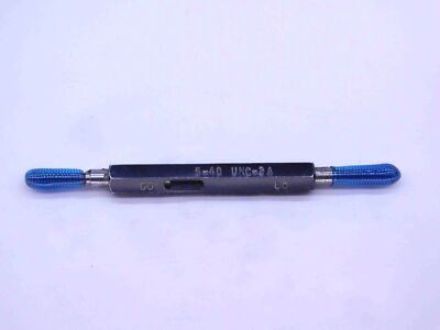 5 40 UNC 2A SET THREAD PLUG GAGE #5 .125 .1250 GO NO GO P.D.'S = .1080 & .1054