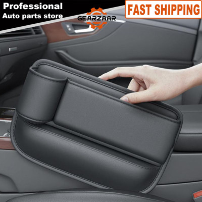 Left Side Car Seat Gap Filler Storage Bag Organizer Box Phone Holder Accessories