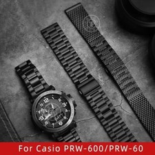 23mm Strap For Casio PROTREK PRW-600/60/50/70/30 Steel Watchband Quick-Release