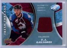 2009-10 Upper Deck Ice Fresh Threads #FTTG T.J. Galiardi RC JERSEY - AVALANCHE