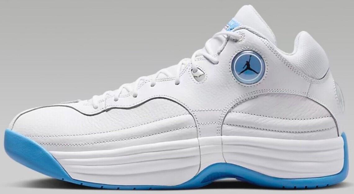 Nike Refurbished Unisex  Jordan Jumpman Team 1 White Blue Sneakers M 8.5 Wmns10‎ Nike Refurbished Unisex Jordan Jumpman Team 1 White Blue  main image 3