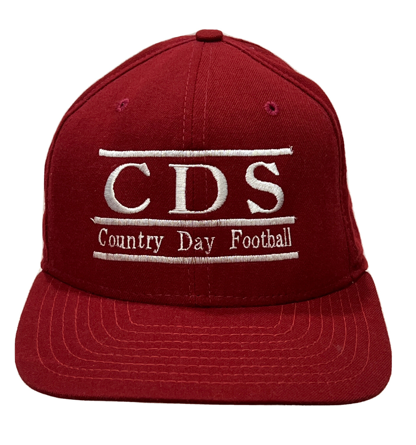 Vintage New ERA Country Day Football CDS SnapBack Baseball Cap Hap USA Sz M/L