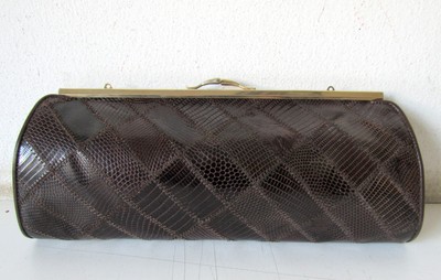 BORSA/BORSETTA/POCHETTE IN PELLE DI SERPENTE ANNI 60 - VINTAGE | eBay