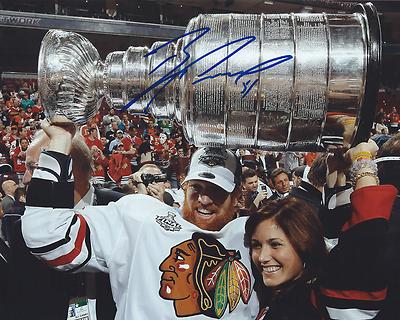 Brian Campbell Signed 8x10 Photo Stanley Cup Chicago