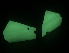 Cheese Shaped Glow Lanyard Bead, Knife Bead, EDC, 2 Pack