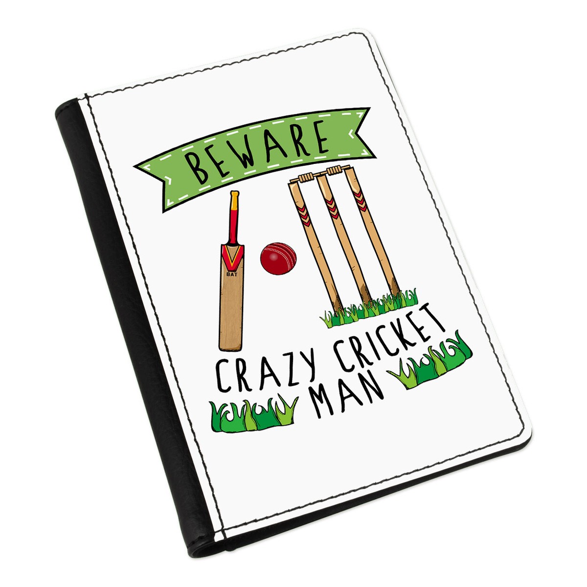I'D Eher Sein Playing Kricket Passport Halter Hülle Überzug Etui