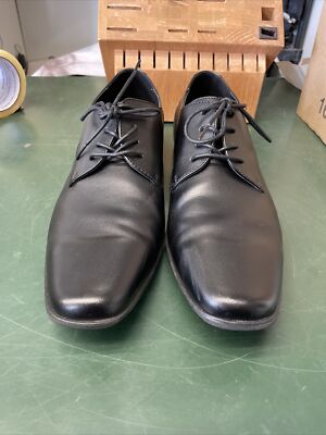men's brodie lace up dress oxford Calvin Klein Brodie 8 Black