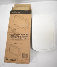 NuTone Wired Door Chime BK125LWH White Finish 5" x 9" MISSING PIECES