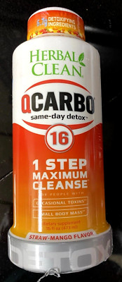 Herbal Clean QCarbo Dietary Supplement 16 fl oz - StrawMango Flavor