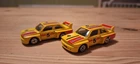Corgi BMW Silverstone 5 M3 Series Touring Yellow Vintage Collectible Toy Car x2