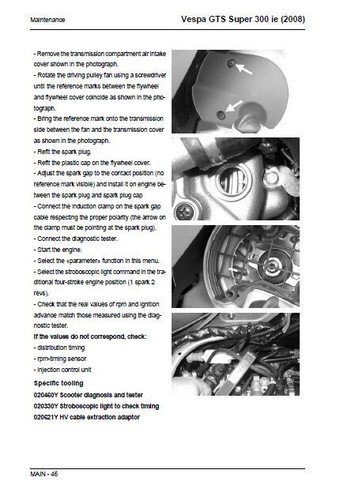 Vespa GTS Super 300ie Service Repair Workshop Manual USB 2008 - Picture 6 of 11