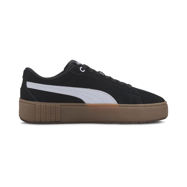 puma smash black suede