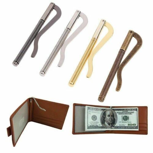Spring Slim Money Clip Holder Cash Notes Stainless Steel Stylish Wallet Gift - Picture 3 of 13