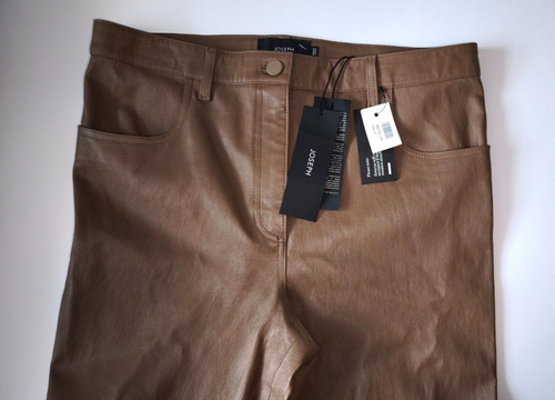 JOSEPH Duke Stretch Leder Lammfell Hose Braun FR 42 8 M L NEU Made in France - Bild 8 von 24