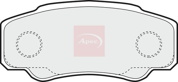APEC PAD1261 Brake Pad Set For Disc Brake Rear Fits Citroën Fiat Peugeot