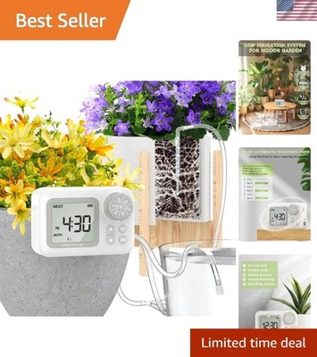 Programmable Automatic Watering System for 15 Indoor Plants - 70% Water Savings