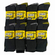 Mens Chunky Work Socks Workwear Boot Socks Heavy Duty 6 or 12 pairs UK 6-11 lot