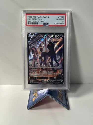 2022 POKEMON BRILLIANT STARS #TG22/TG30 UMBREON V FA TRAINER GALLERY PSA 10