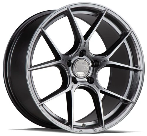 One 18x9.5 Aodhan AH11 5x120 35 Hyper Black Wheel Rim 72.6