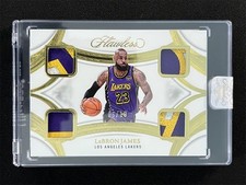 6/10 JSY# 1/1 ! 2024-25 Panini Flawless LeBron James Gold Quad Patches #QP-LBJ