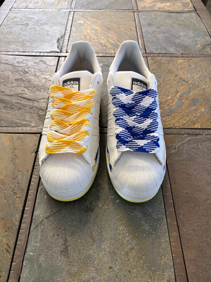 Size 9.5 - Philip Colbert x Adidas Superstar Save The Lobster - Fried Eggs