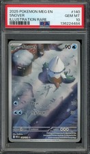 Pokemon TCG Mega Evolution #140 Snover Illustration Rare PSA 10 GEM MT
