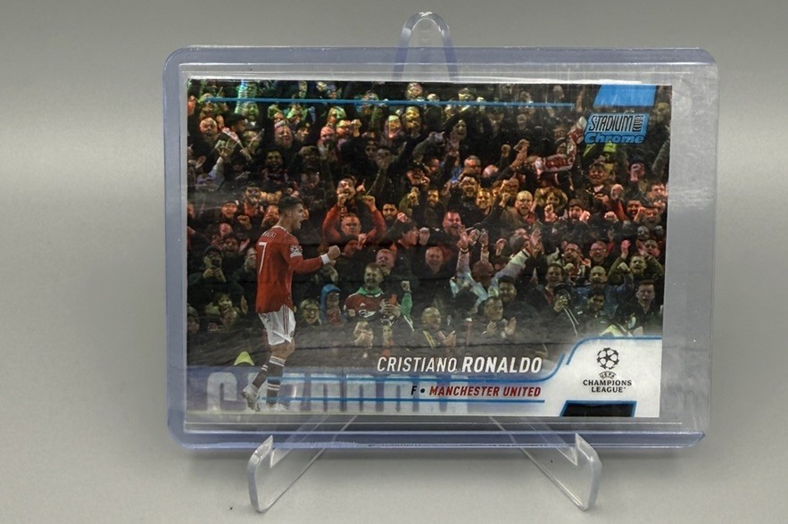 2022 Topps Stadium Club Chrome UEFA UCC Cristiano Ronaldo Blue Prizm #7