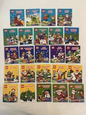 Complete Set - Lot of 24 LEGO Holiday Activity Book RARE Mini Advent Calendar