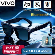Bluetooth Audio Smart Sunglasses Voice Assistant Music Calls Sports Gym Fun Gift
