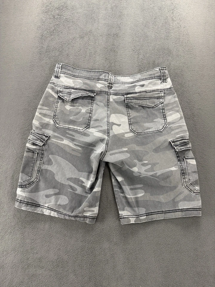 Unionbay Men’s Gray Camo Cargo Shorts Size 34 Skater Casual Workwear Outdoors - Image 3 of 4