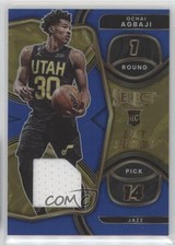 2022-23 Select Draft Selections Memorabilia Blue Prizm 13/75 Ochai Agbaji 03rx