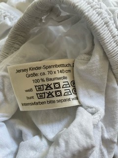 3x Dormia Kinder Jersey Spannbettlaken 70x140cm weiß 100% Baumwolle