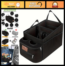 Car Backseat Organizer with 4 Cup Holders, Storage Pockets  Dividers - SUV, Tru