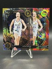 2025 Panini Select WNBA Julie Vanloo Silver Party Low Pop #202 Red Ice /299 SSP