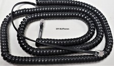2-Pack Lava Black 25Ft Siemens Phone Long Handset Cord OpenStage 40G 60 80 SIP