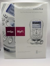 Delphi MyFi Portable XM Satellite Radio Receiver FM Transmitter Remote Silver