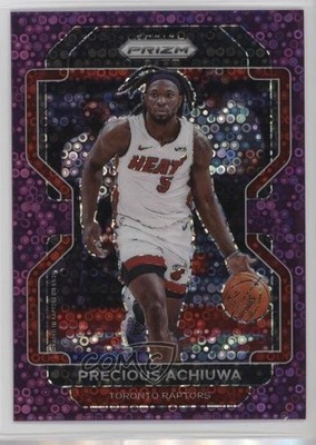 2021-22 Panini Prizm Fast Break Purple Prizm 19/75 Precious Achiuwa #39 7n6