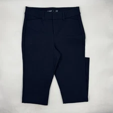 Old Navy Women Pixie Secret-Smooth Pockets 0 Navy Cotton Blend Skinny Ankle Pant