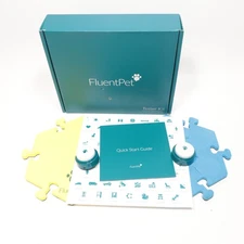 Fluent Pet Tester Kit 2 Sound Buttons 2 Hextiles Talking Dog Cat FluentPet 