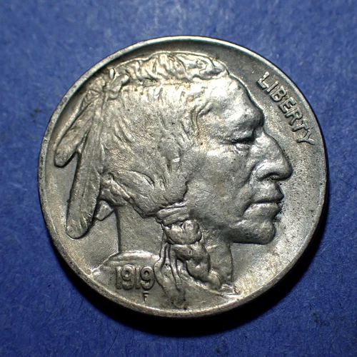 New Listing1919 Buffalo Nickel  Ch. XF+