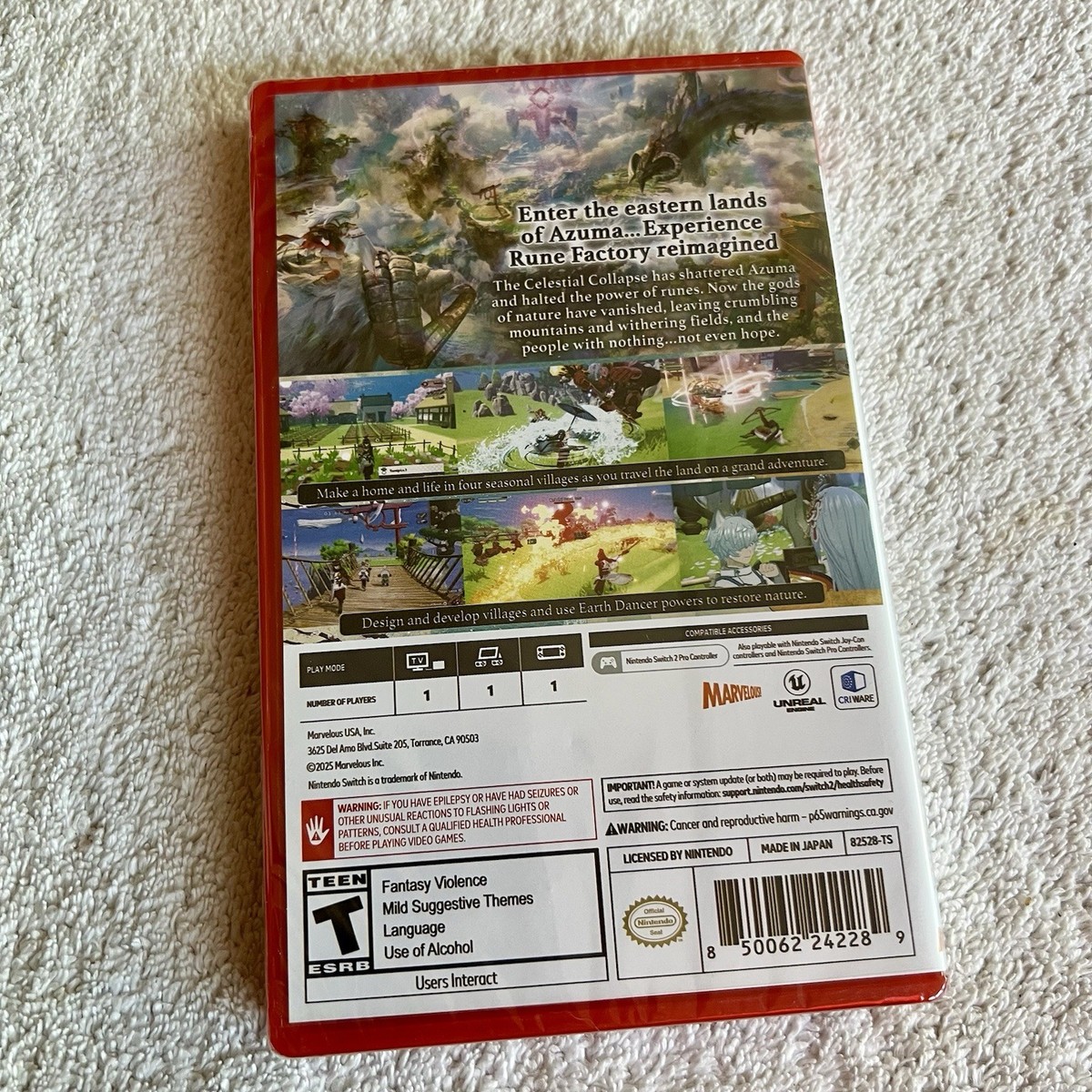 Rune Factory Guardians Of Azuma - Nintendo Switch 2 - BRAND