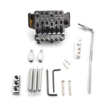 Tremolo Double Locking Bridge Kit Silver For Floyd Rose Electric Guitar Parts